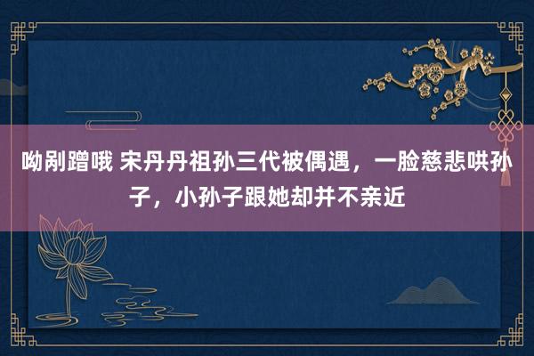 呦剐蹭哦 宋丹丹祖孙三代被偶遇，一脸慈悲哄孙子，小孙子跟她却并不亲近