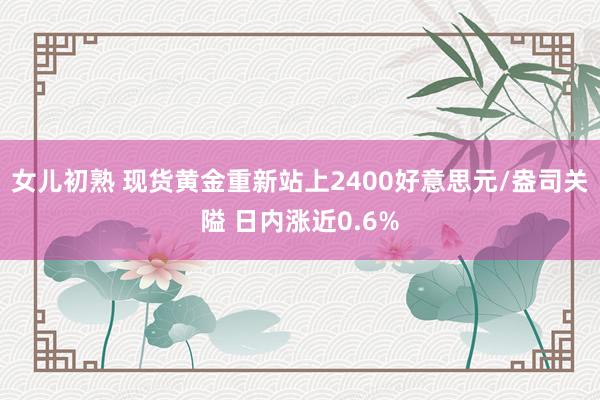 女儿初熟 现货黄金重新站上2400好意思元/盎司关隘 日内涨近0.6%