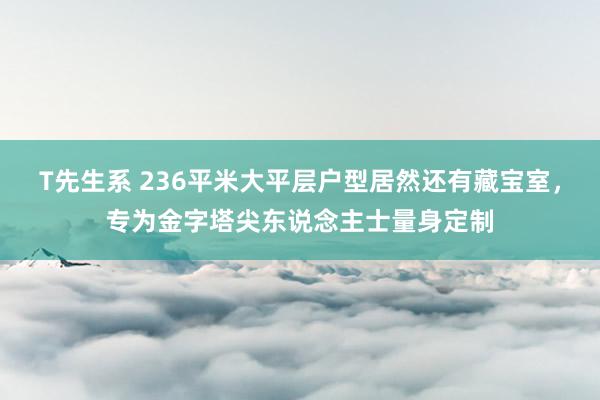 T先生系 236平米大平层户型居然还有藏宝室，专为金字塔尖东说念主士量身定制