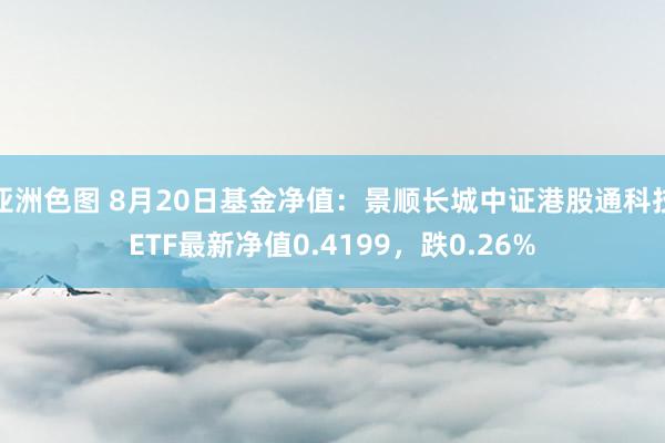 亚洲色图 8月20日基金净值：景顺长城中证港股通科技ETF最新净值0.4199，跌0.26%