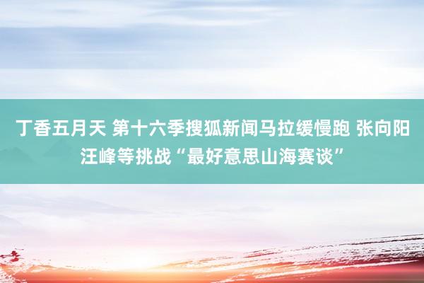 丁香五月天 第十六季搜狐新闻马拉缓慢跑 张向阳汪峰等挑战“最好意思山海赛谈”