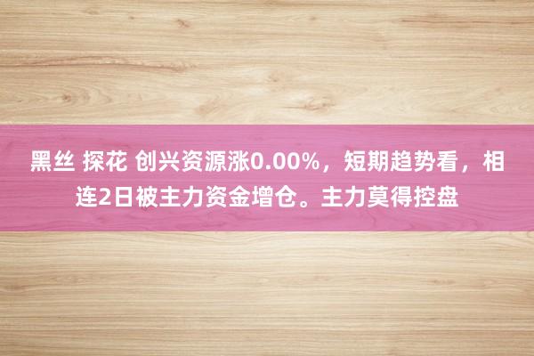 黑丝 探花 创兴资源涨0.00%，短期趋势看，相连2日被主力资金增仓。主力莫得控盘